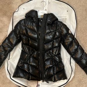 Moncler black puffer jacket